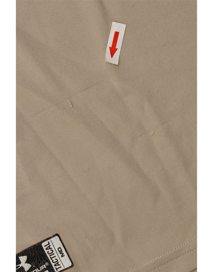 Under Armour T-Shirt Homme Top XL Beige Polyester