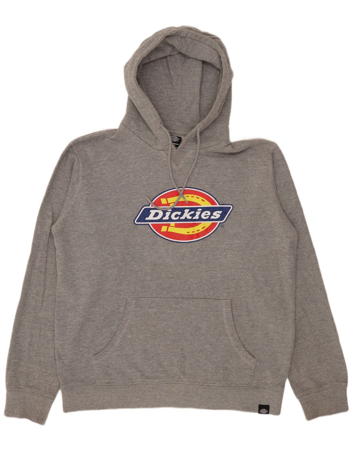 DICKIES Pull à capuche graphique pour hommes, grand coton gris