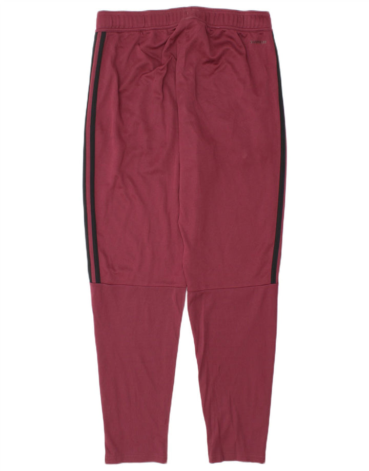Adidas Pantalon de survêtement pour homme en polyester bordeaux moyen