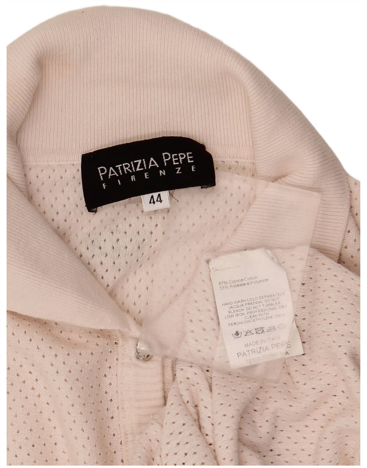 Patrizia Pepe Pull Cardigan Femme IT 44 Coton Rose Moyen