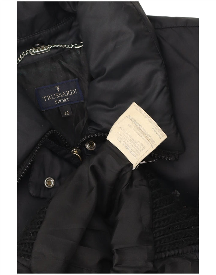 Femme Trussardi Veste Rembourrée IT 42 Medium Noir Polyamide