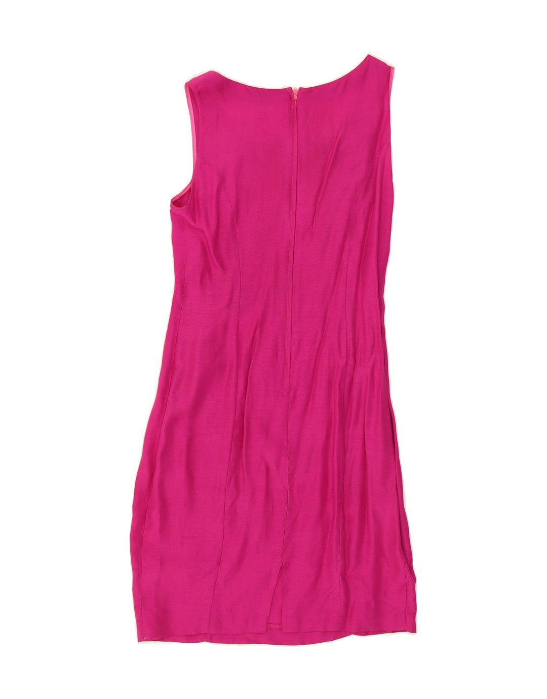 VINTAGE Womens Sleeveless Sheath Dress IT 44 Medium Pink Viscose Vintage Vintage and Second-Hand Vintage from Messina Hembry 