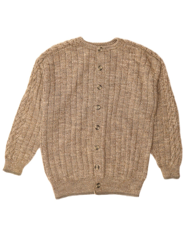 Pull Cardigan Vintage Homme Beige Moyen