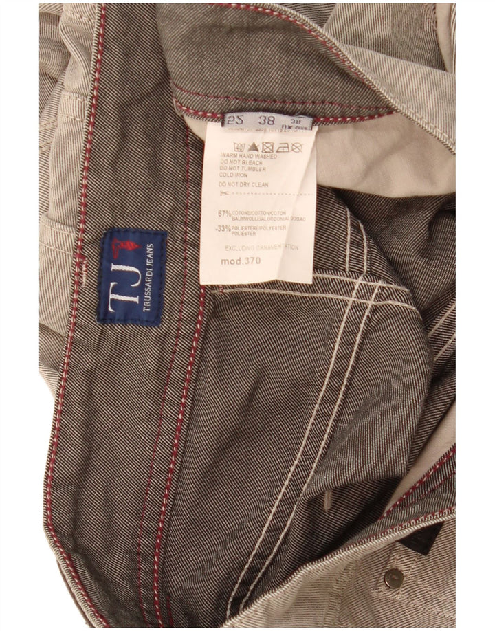 Trussardi Jean Droit W36 L31 Beige Coton Homme