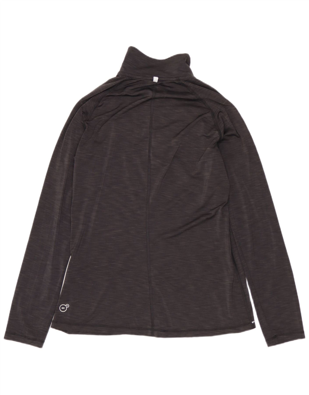 Puma Haut de survêtement zippé à col zippé pour femme UK 12 Gris moyen Polyester