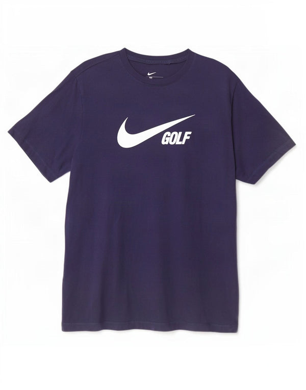 Nike T-shirt graphique pour homme en coton bleu marine Taille L