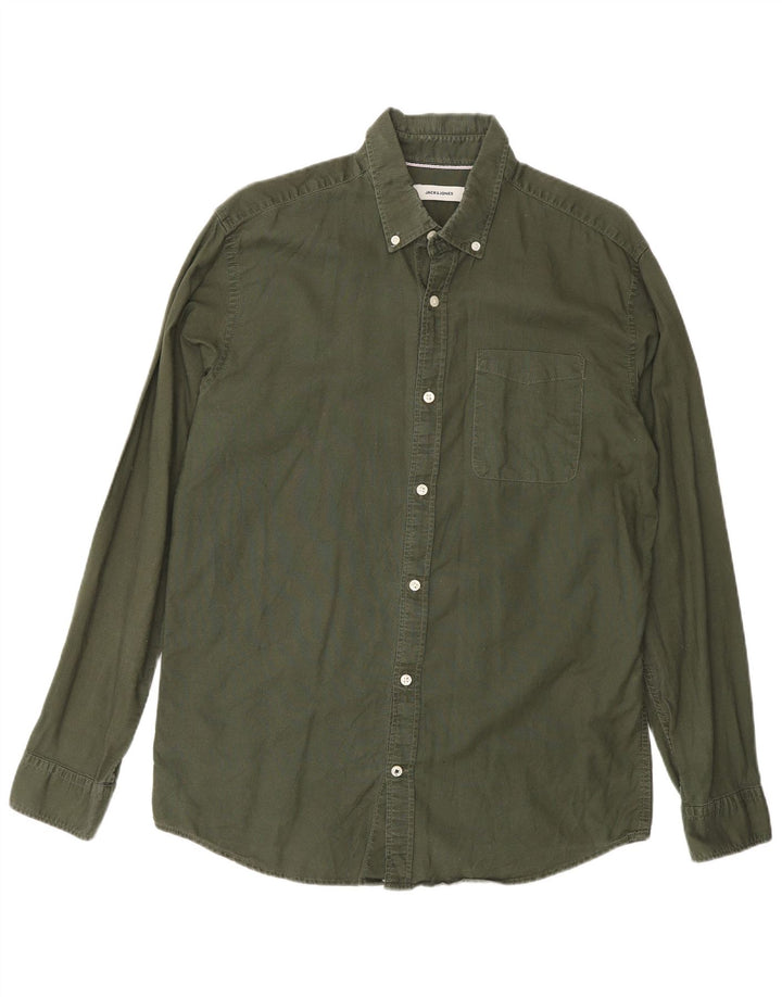 Jack & Jones Chemise Homme Large Vert Coton
