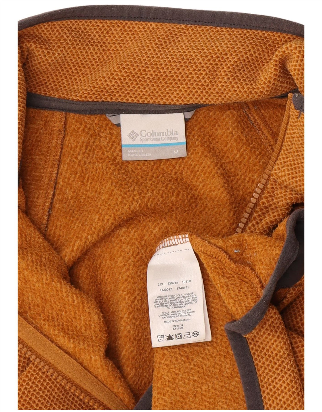 Columbia Veste Polaire Homme Orange Moyen Colorblock Polyester