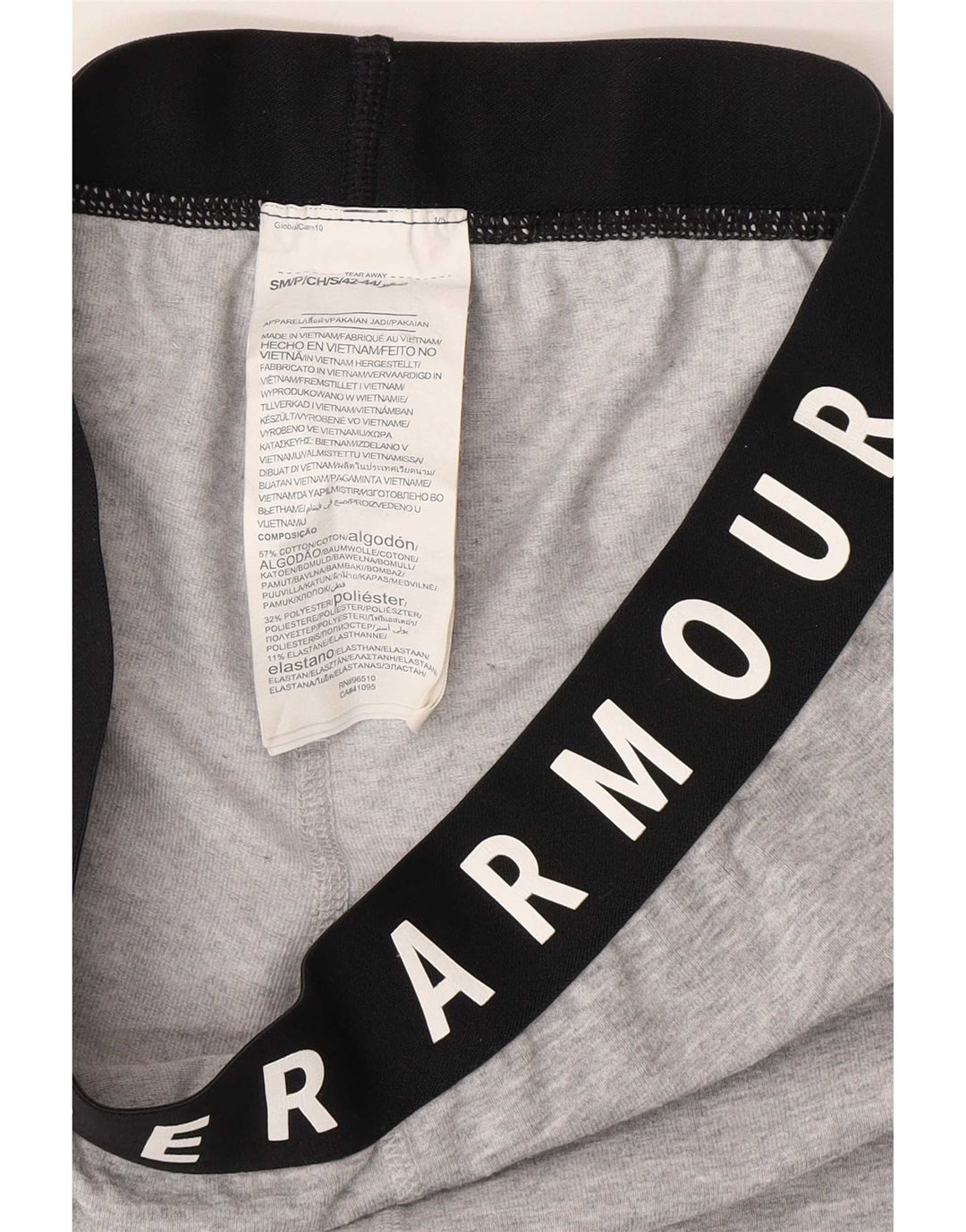 Under Armour Legging Capri Graphique Femme UK 8 Small Gris Colorblock