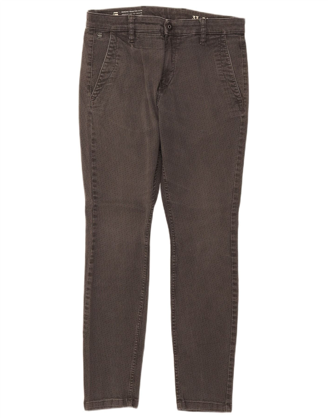 G-Star Jean Slim Homme W33 L30 Gris Géométrique Coton