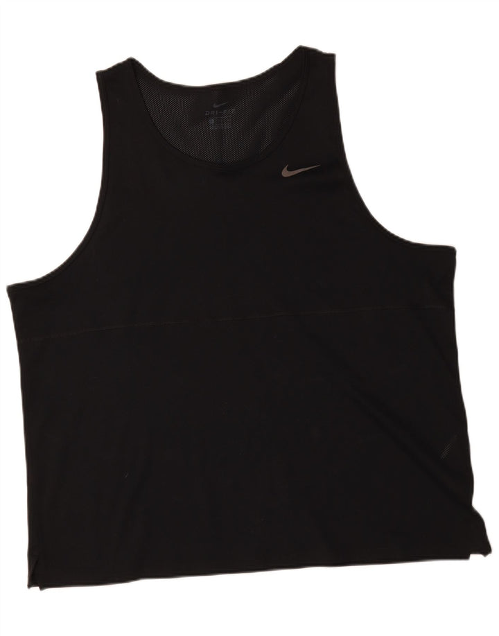 Nike Hommes Dri Fit Débardeur 2XL Noir Polyester
