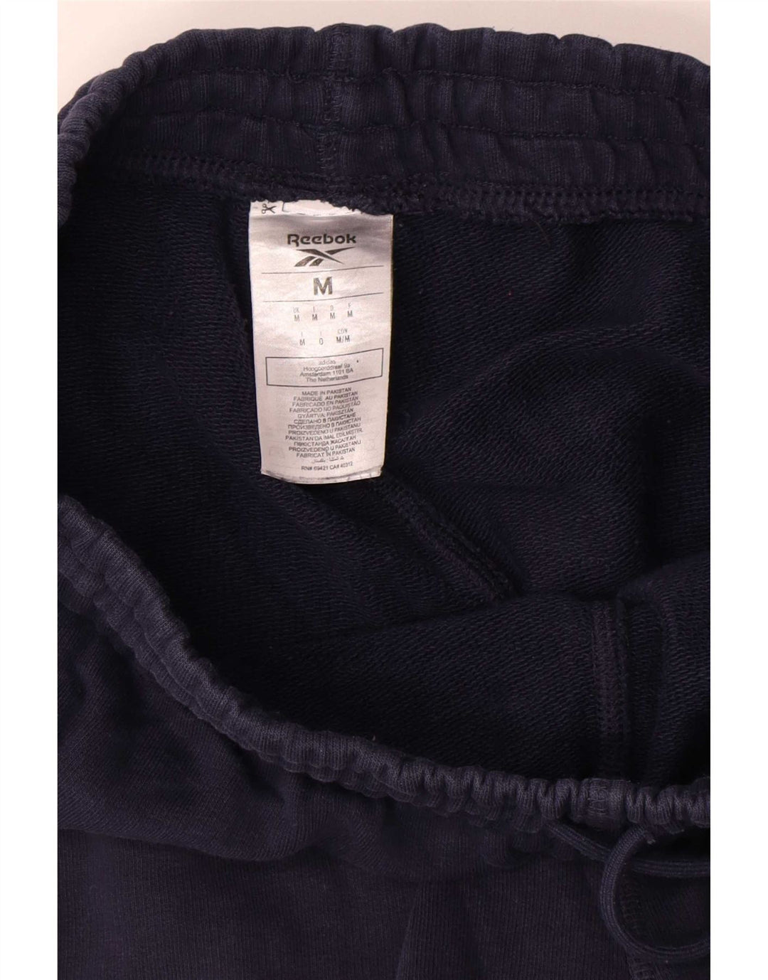 Reebok Pantalon de Survêtement Joggers Homme Bleu Marine Moyen Coton