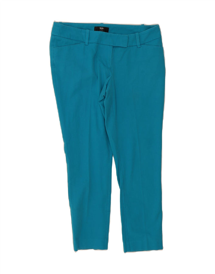 MOSSIMO Womens Slim Casual Trousers US 10 Medium W34 L26 Blue Cotton Vintage Mossimo and Second-Hand Mossimo from Messina Hembry 