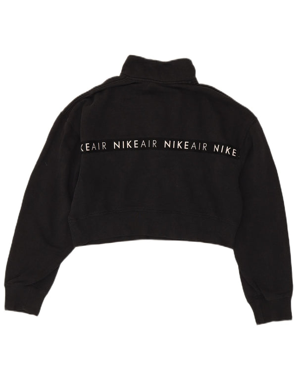 Nike Sweat-shirt court surdimensionné pour femme UK 10 Petit Noir