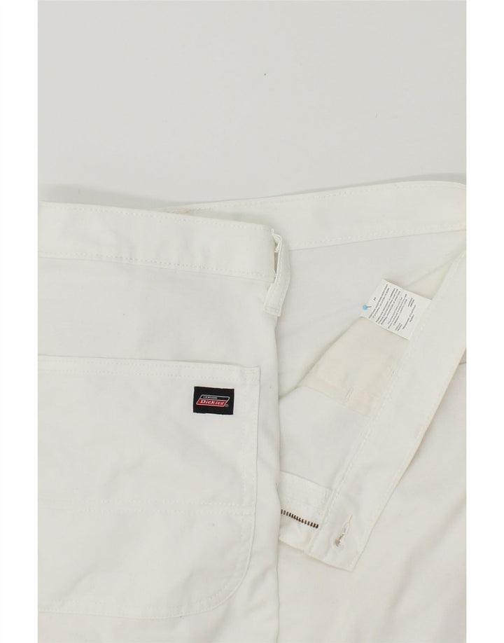 DICKIES Mens Cargo Shorts W40 XL White Polyester Vintage Dickies and Second-Hand Dickies from Messina Hembry 