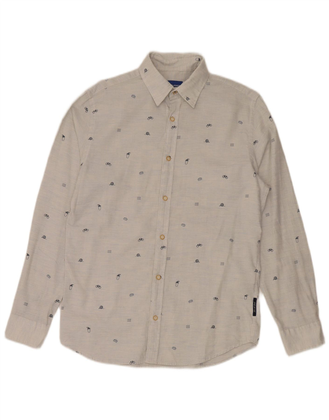 Jack & Jones Chemise à Motifs Abstraits Small Gris Coton Homme