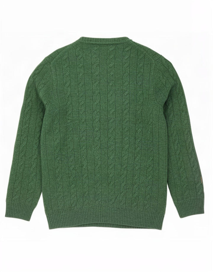 Gant Homme Col Bateau Pull Pull Large Vert Lambswool