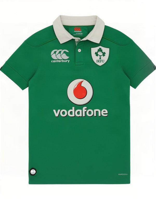 Canterbury Polo de Rugby à Manches Courtes Garçon 13-14 Ans Vert Colorblock