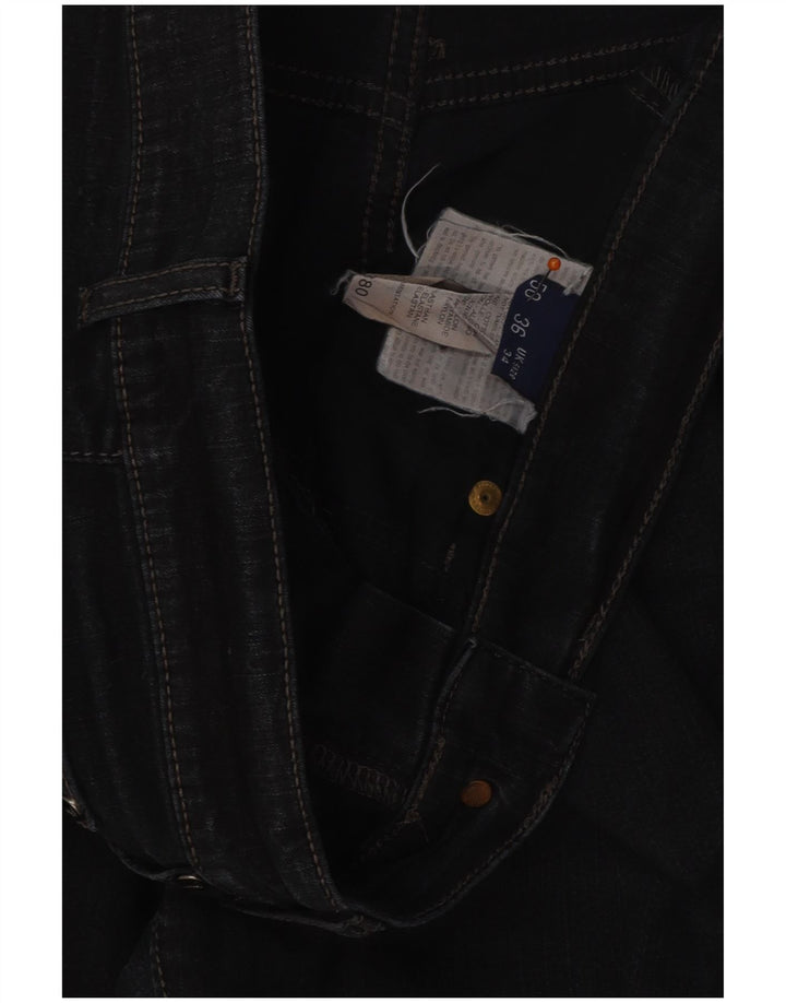 TRUSSARDI Jean Droit Homme W34 L32 Bleu Marine Coton