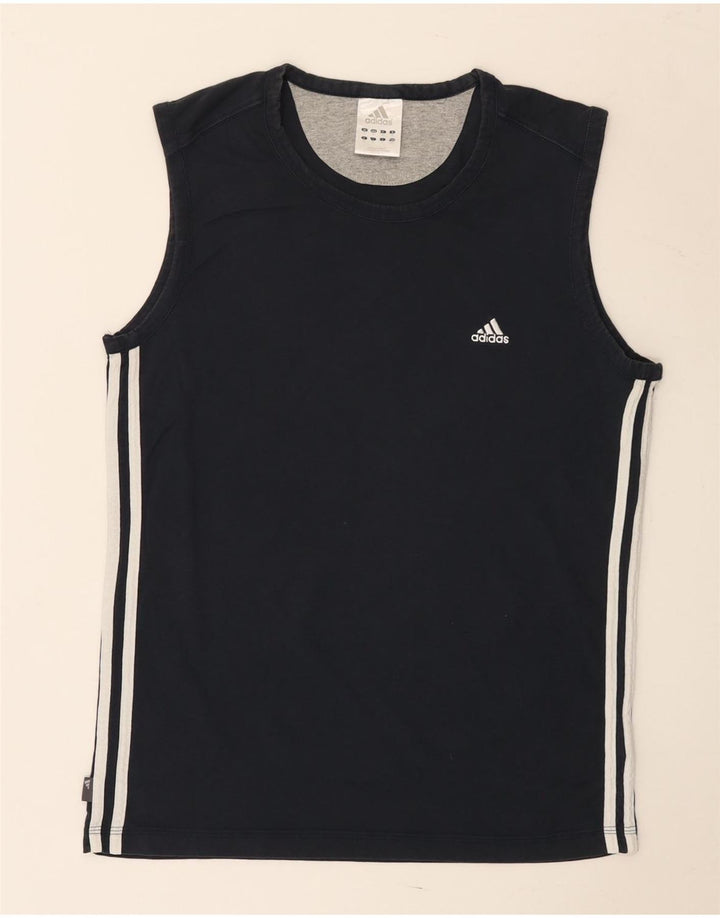 Adidas T-Shirt Homme Top Bleu Marine Moyen Coton