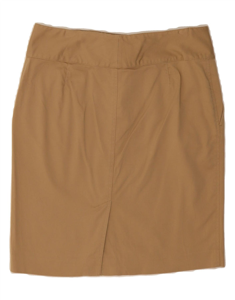 RALPH LAUREN Womens Pencil Skirt US 8 Medium W30  Beige Cotton Vintage Ralph Lauren and Second-Hand Ralph Lauren from Messina Hembry 