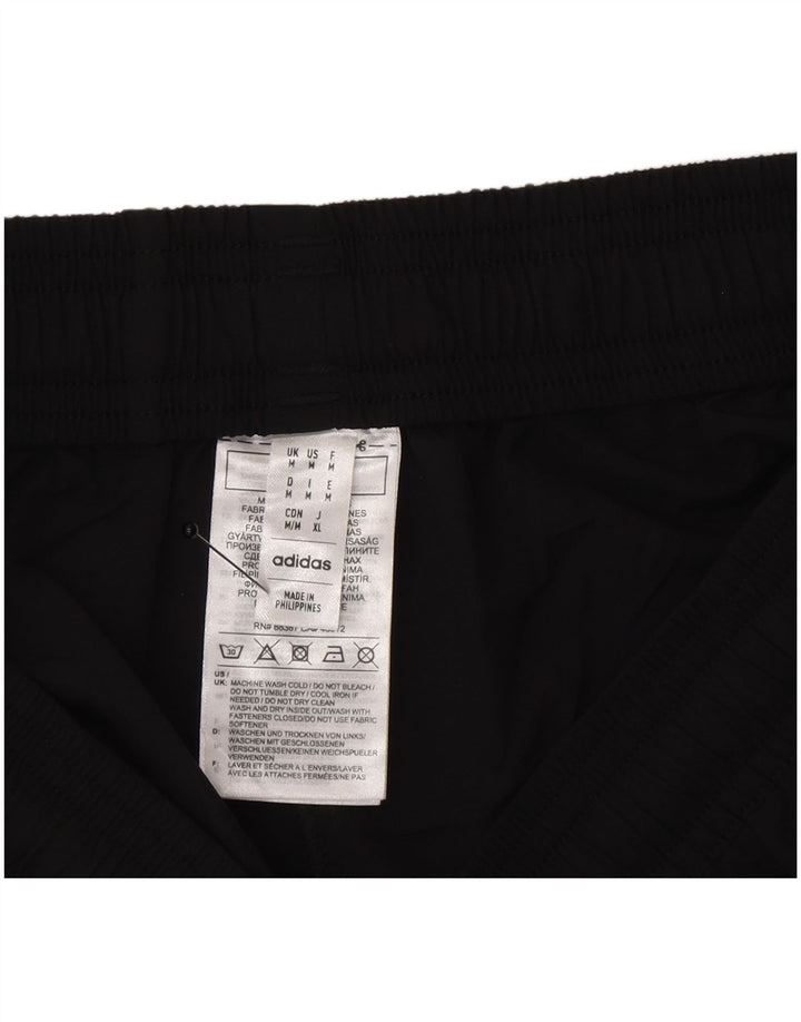 Adidas Short de sport graphique pour homme en polyester noir moyen