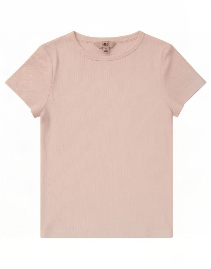 Marks & Spencer T-shirt pour femme UK 10 Small Blanc