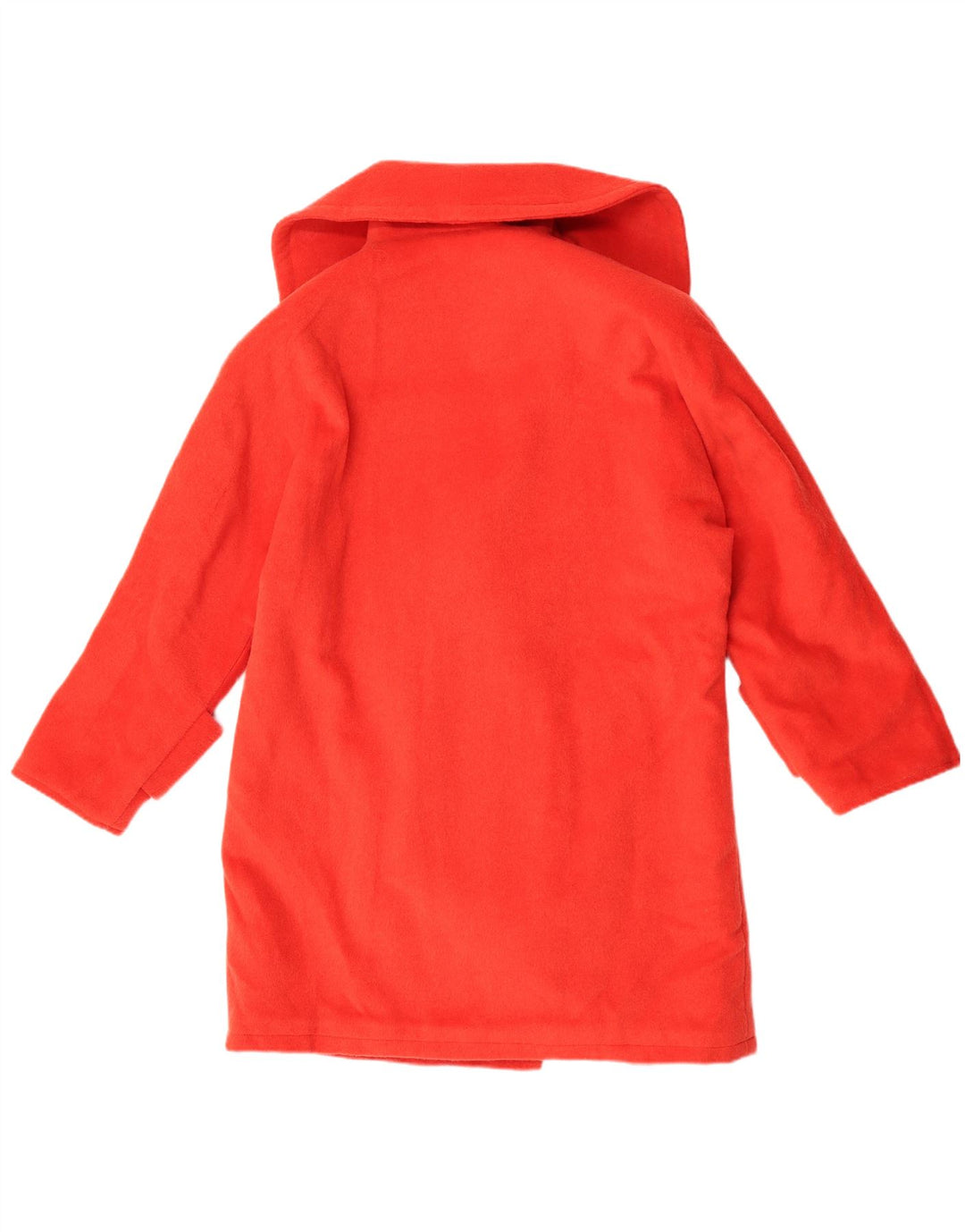 vintage Femmes Surdimensionné Double Breasted Coat UK 16 Grand Rouge