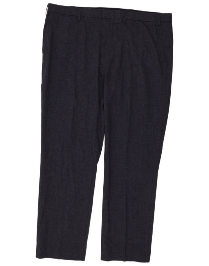 MARKS & SPENCER Pantalon Chino Coupe Regular Homme W42 L31 Bleu Marine