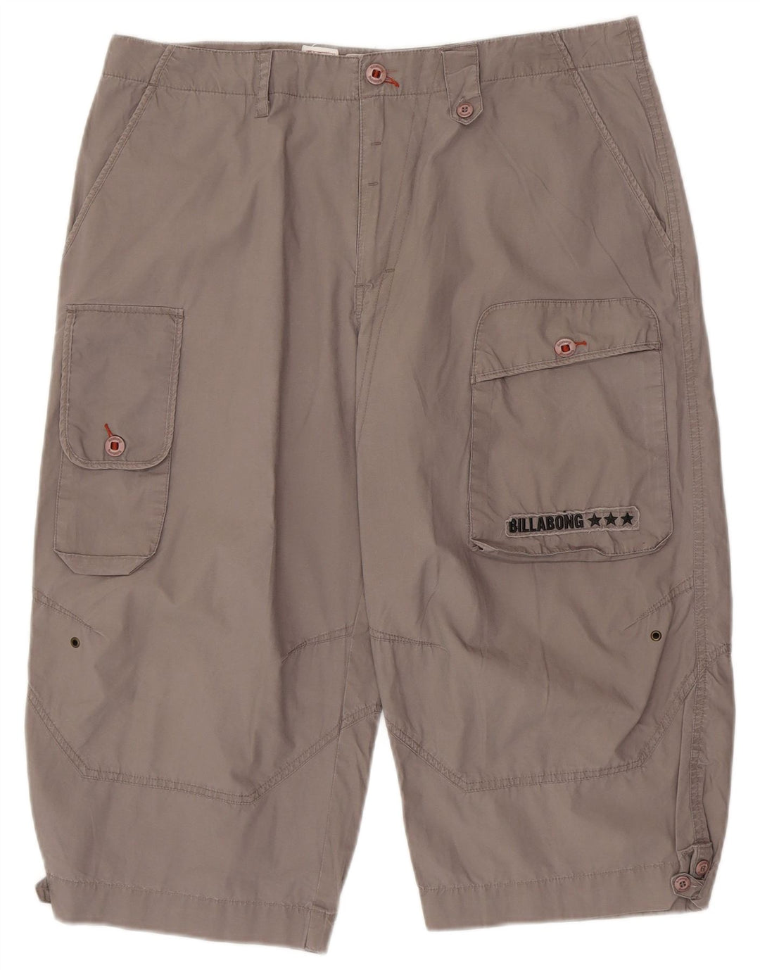 BILLABONG Bermuda Cargo Homme W34 Grand Gris Coton