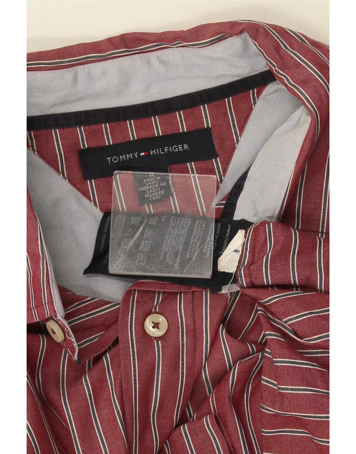 Tommy Hilfiger Chemise Homme Coton Rayé Rouge Moyen