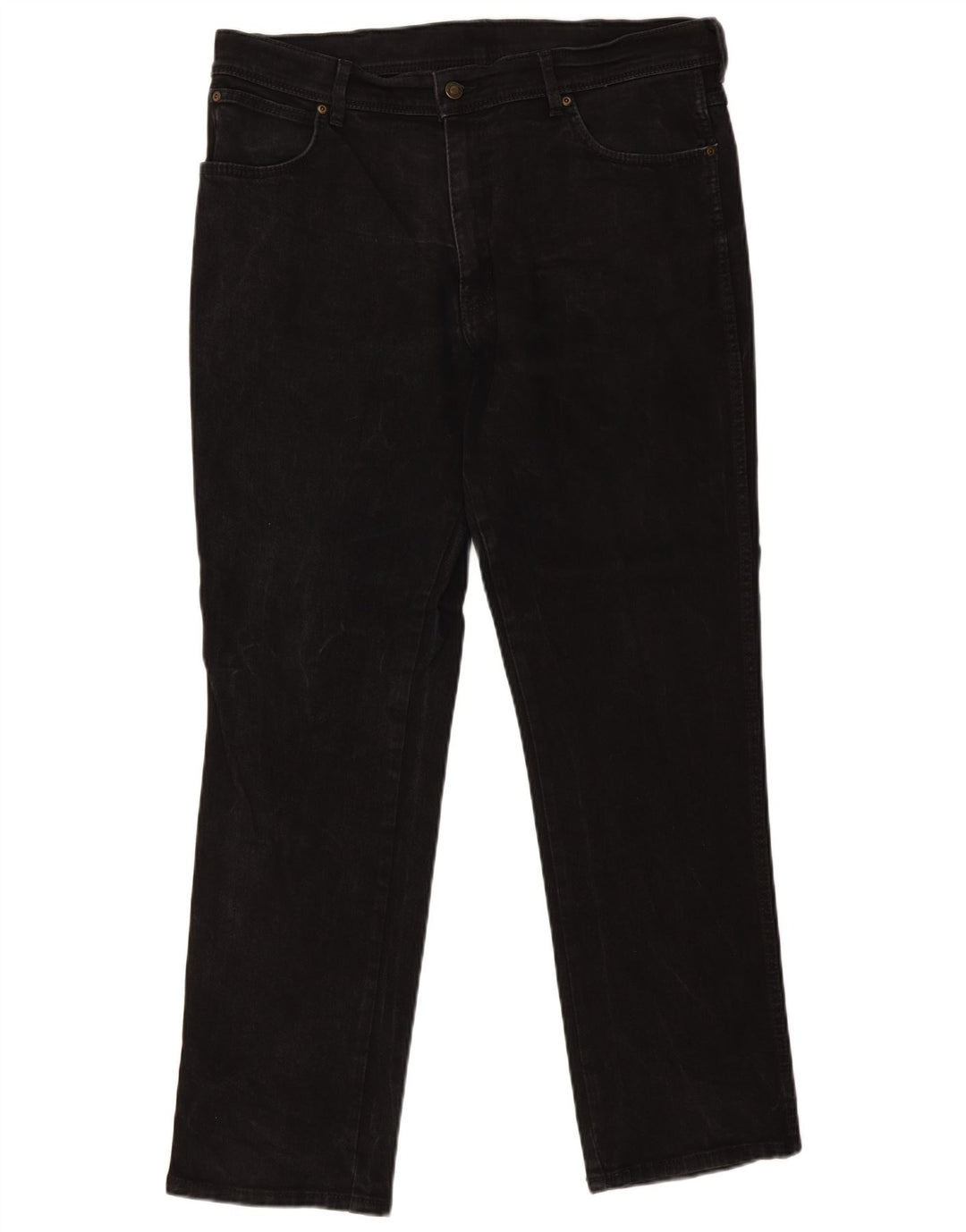 Wrangler Jean droit coupe régulière pour homme W38 L32 en coton noir