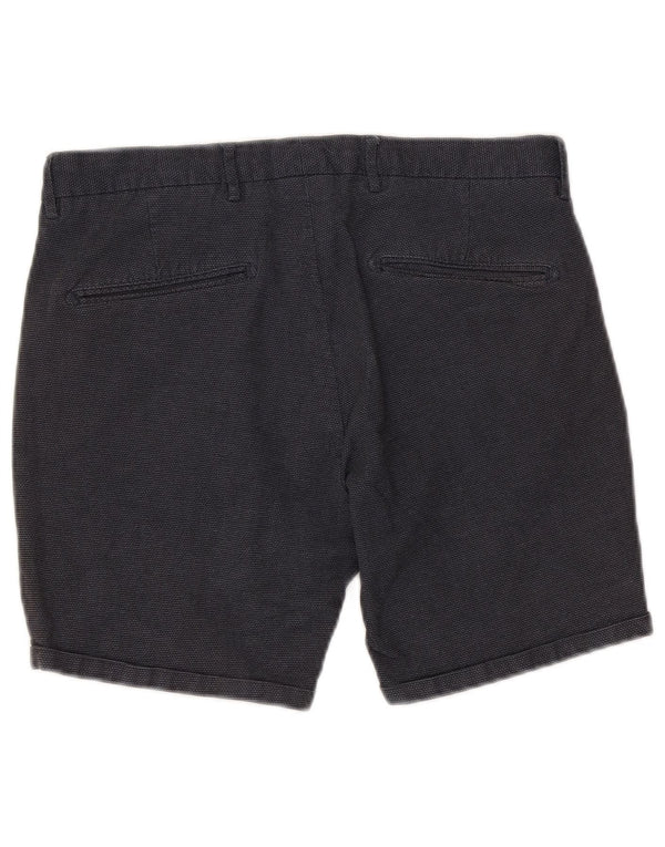 Scotch & Soda Short Chino Homme W32 Large Bleu Marine Coton