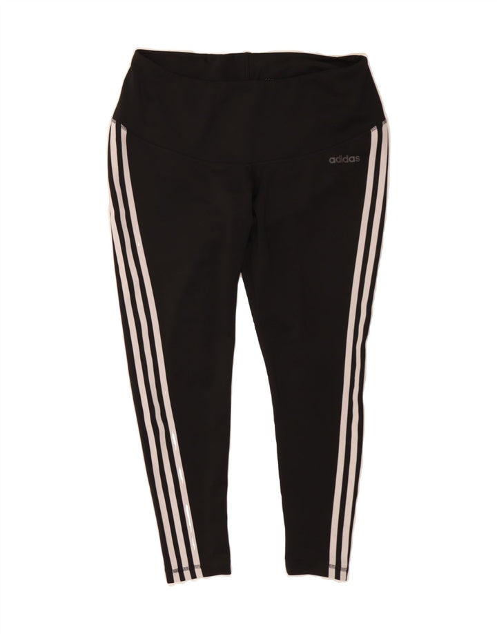 ADIDAS Womens Leggings UK 20/22 XL  Black Polyester Vintage Adidas and Second-Hand Adidas from Messina Hembry 
