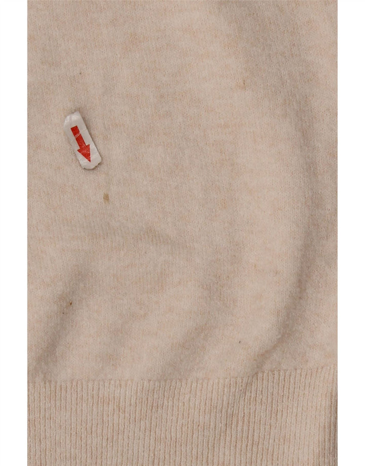 Marks & Spencer Pull à col polo pour femme UK 14 Medium Off White