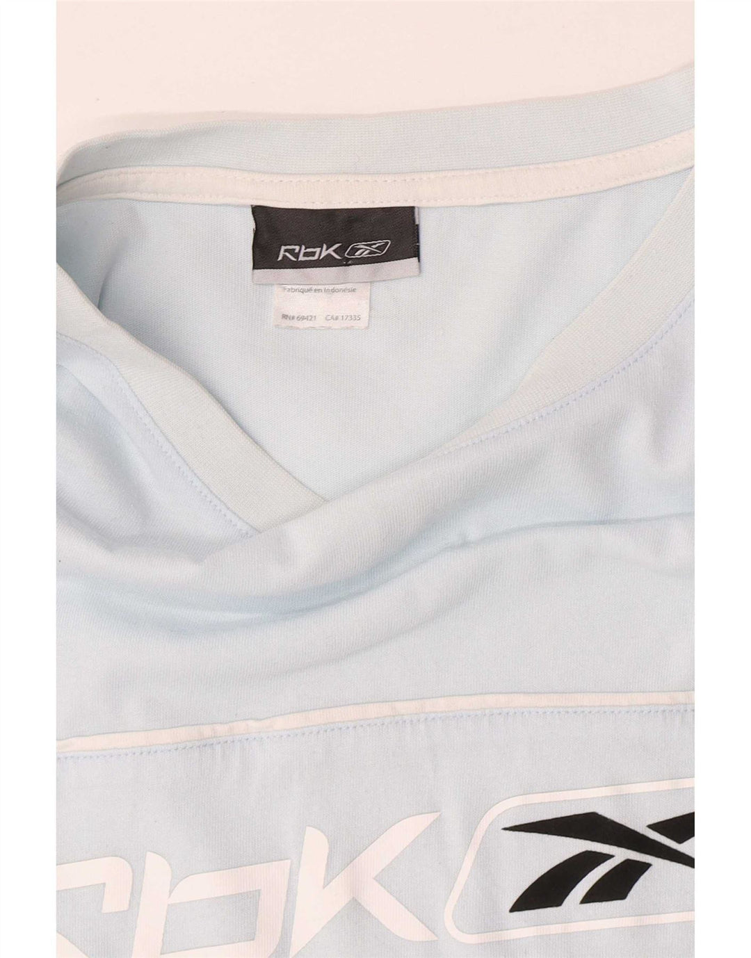 Reebok T-Shirt Graphique Homme Top 2XL Bleu Coton