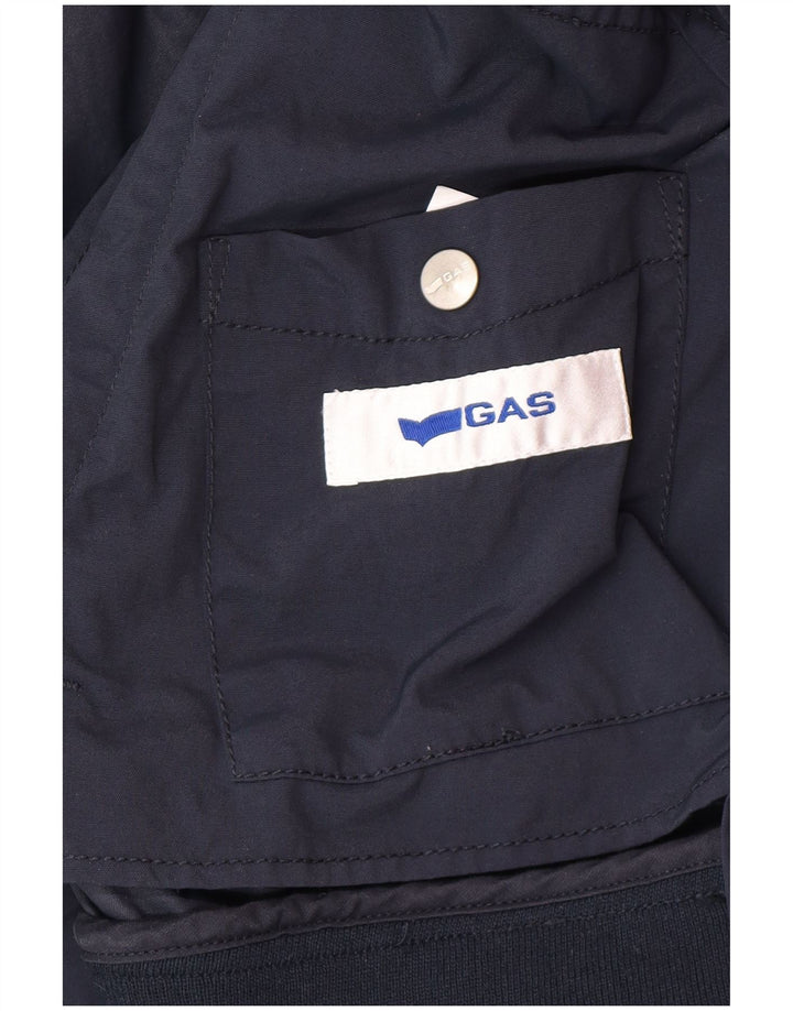 Gas Veste Bomber Homme UK 40 Large Bleu Marine Polyamide