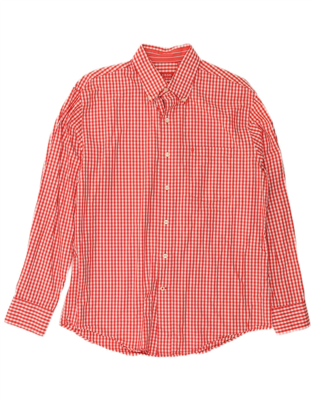 IZOD Chemise Homme Coton Vichy Rouge Moyen