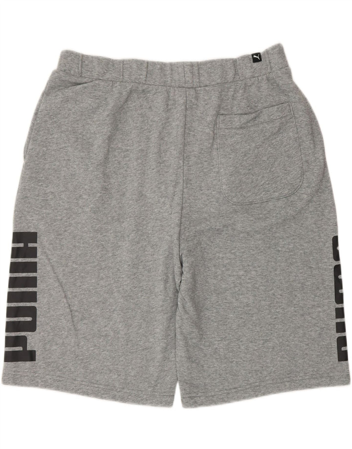 Puma Short de Sport Graphique Homme Gris Moucheté Large