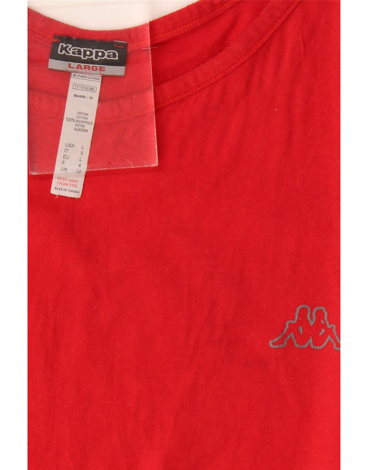 Kappa Homme Débardeur Large Rouge Coton