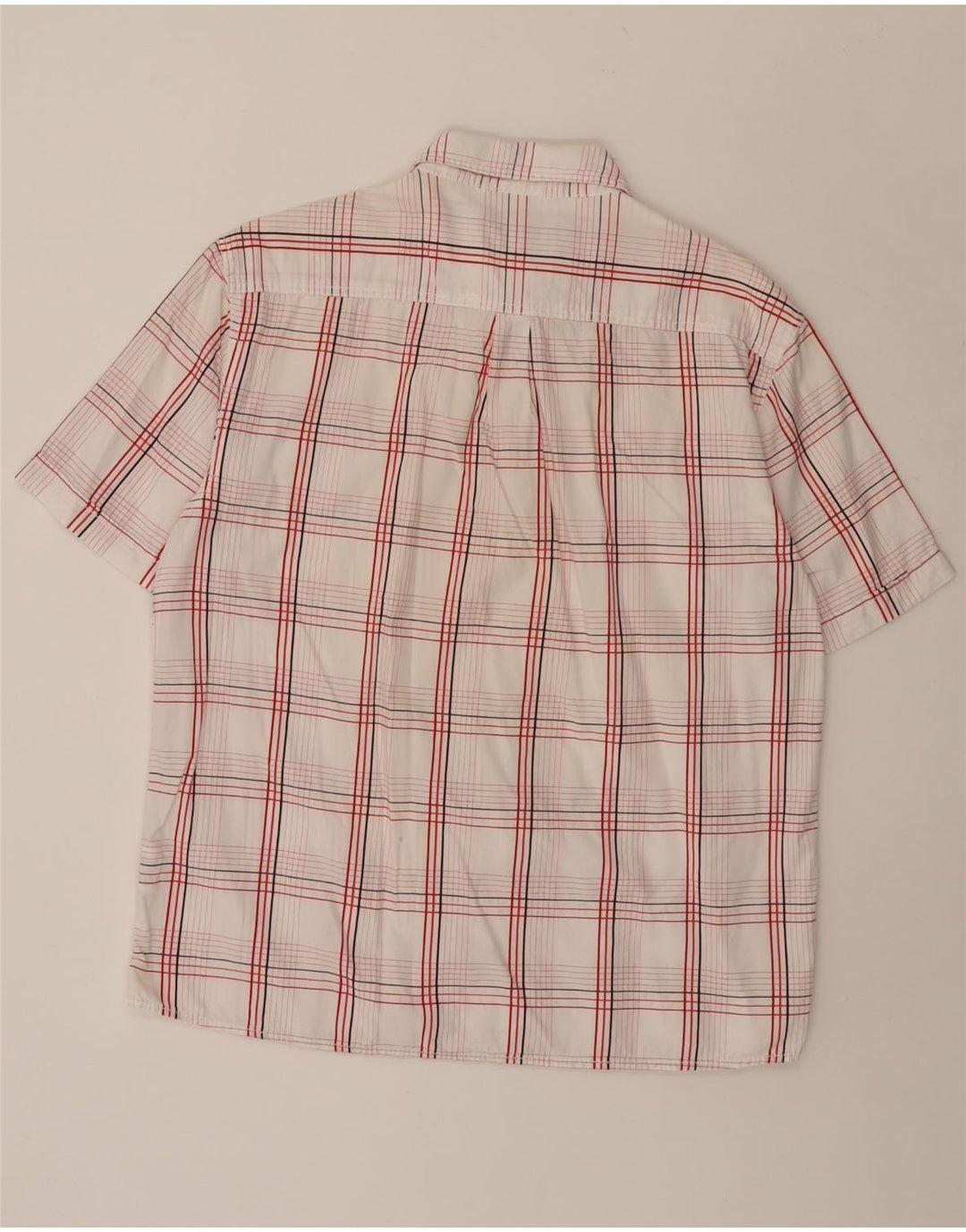 Wrangler Chemise à manches courtes pour homme XL en coton à carreaux blancs