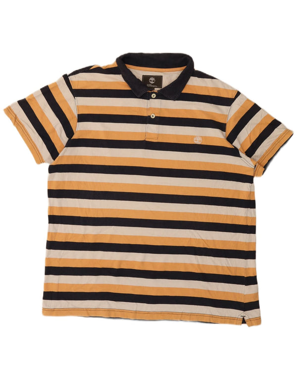 Timberland Hommes Earthkeepers Polo Coupe Régulière 2XL Jaune Rayé