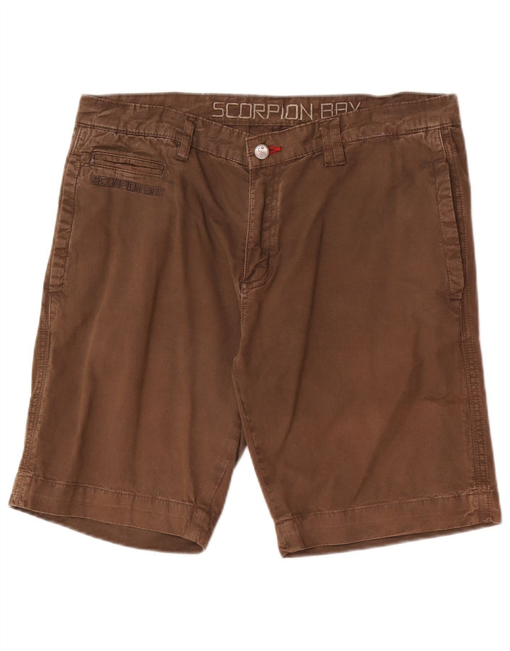 Scorpion Bay Short Chino Regular Homme W33 Coton Marron Moyen