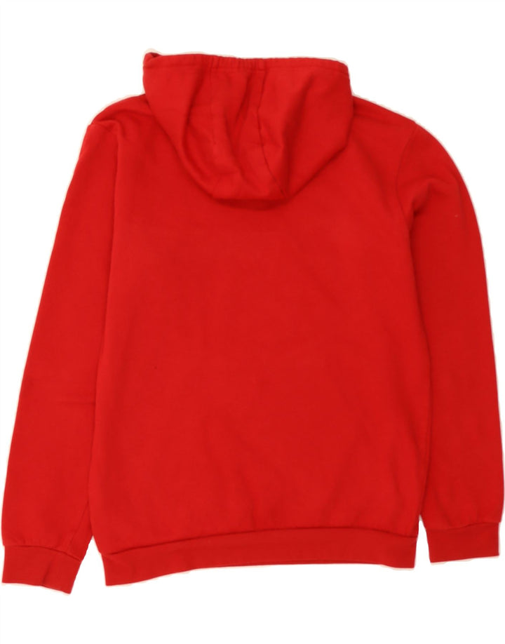 ADIDAS Mens Hoodie Jumper Small Red Cotton Vintage Adidas and Second-Hand Adidas from Messina Hembry 