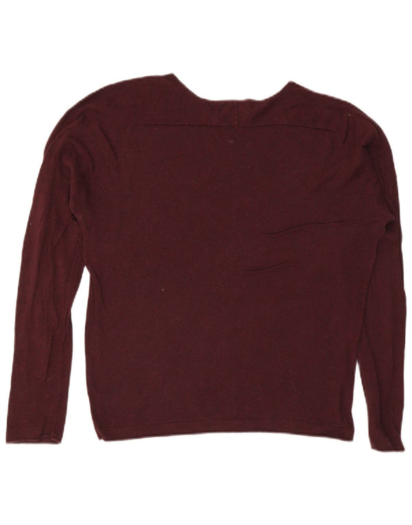Zara Pull Col Bateau Homme Bordeaux Moyen