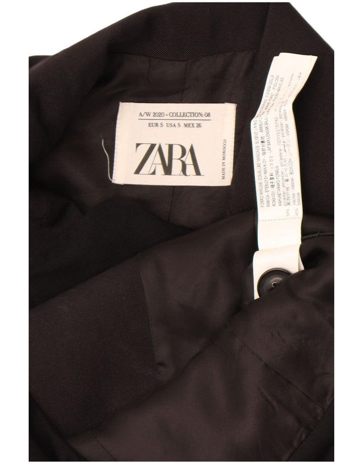 Zara Body Femme UK 10 Petit Noir Colorblock Polyester
