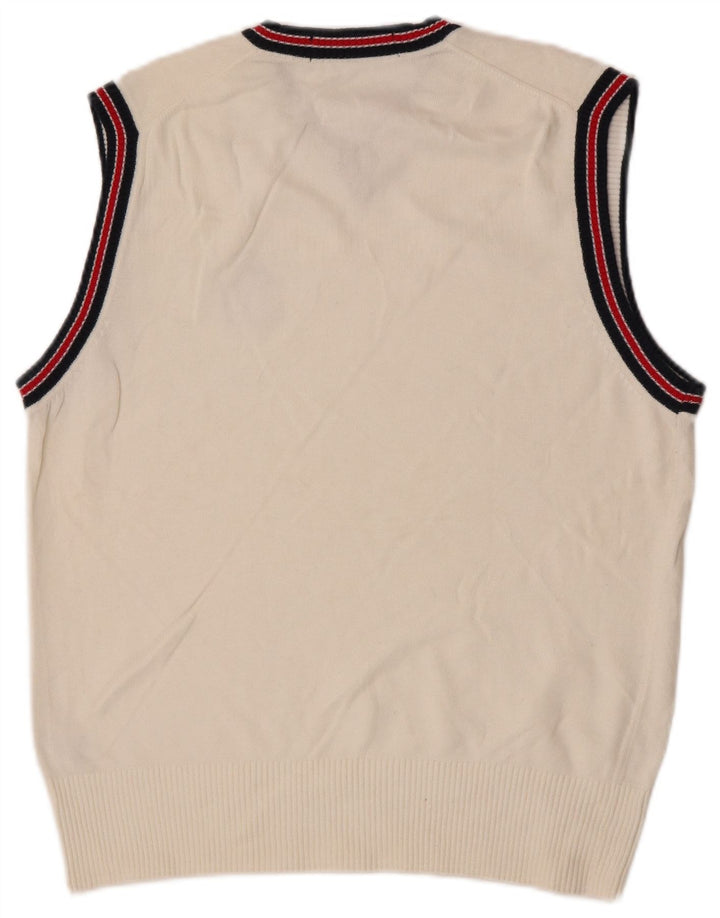 Fila Débardeur Gilet Homme Petit Blanc Coton