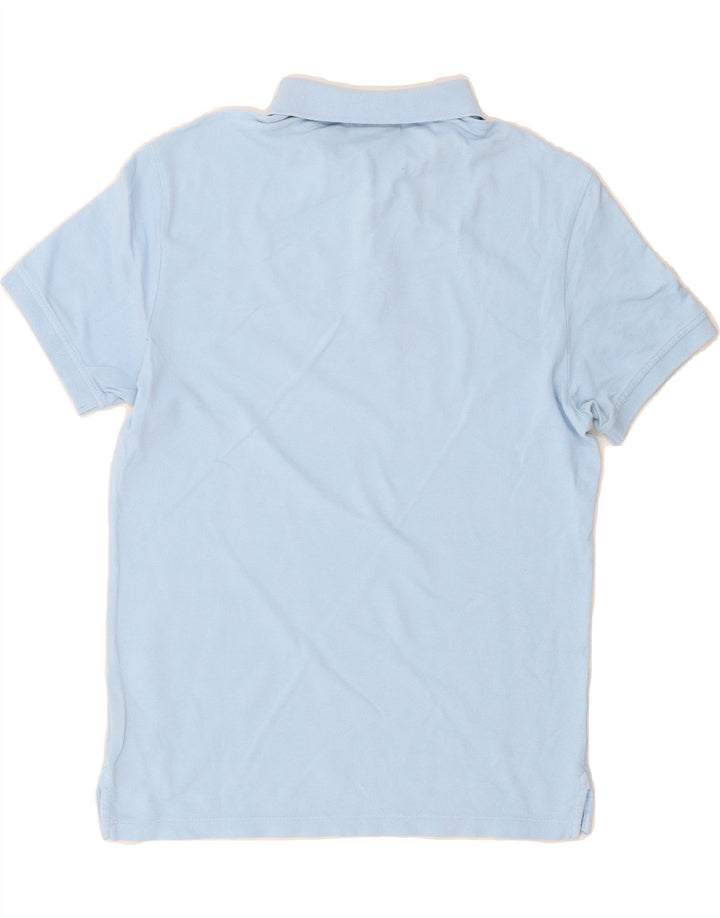 ARMANI Mens Polo Shirt Small Blue Cotton Vintage Armani and Second-Hand Armani from Messina Hembry 