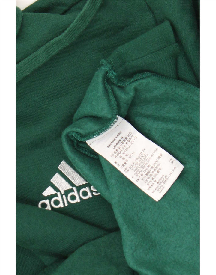 Adidas Pull à capuche pour homme en coton vert moyen