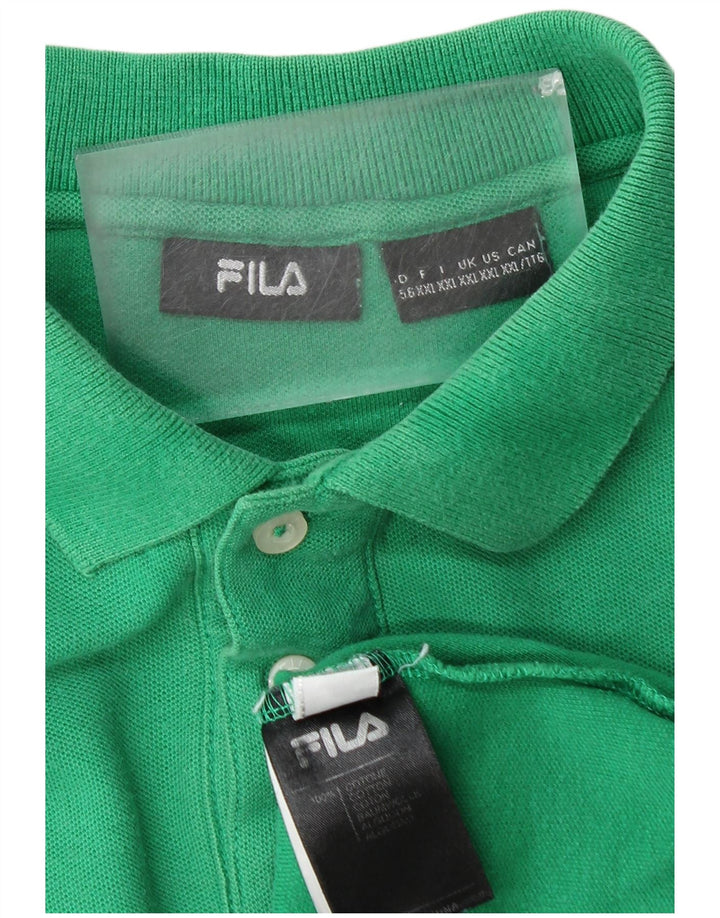 FILA Polo Homme 2XL Vert Coton